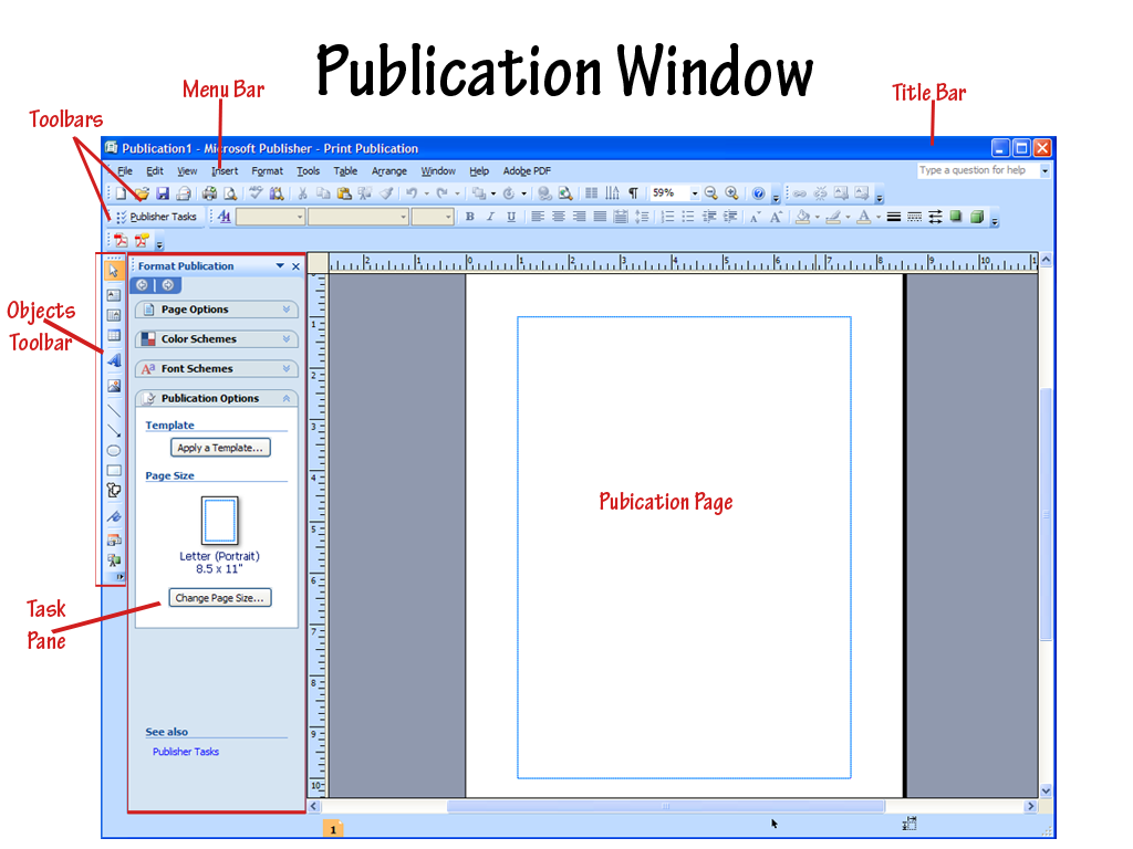 page layers in microsoft publisher